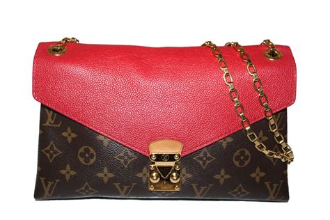 louis vuitton red and brown bag|louis vuitton bag monogram.